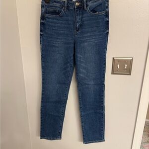 Crown & Ivy: High-Rise vintage straight jean, Medium wash